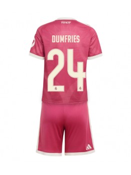 Real Madrid Denzel Dumfries #24 Replika Tredje Kläder Barn 2026-27 Kortärmad (+ byxor)